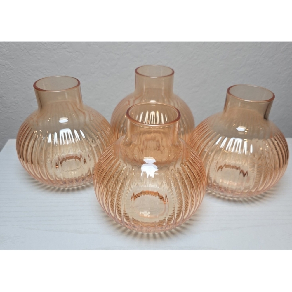 Room Essentials Glass Vases 4 Brand New Lot